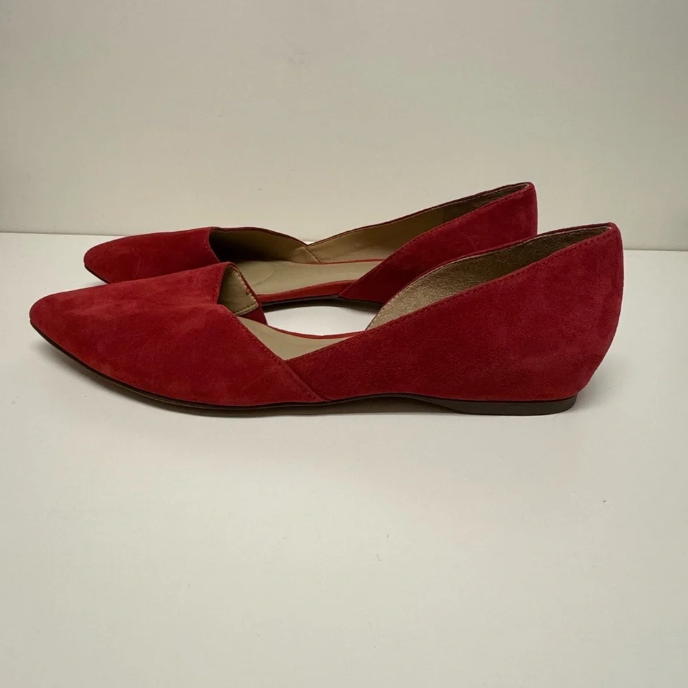 Naturalizer Red Suede Flats | size 9.5 - Picture 10 of 11